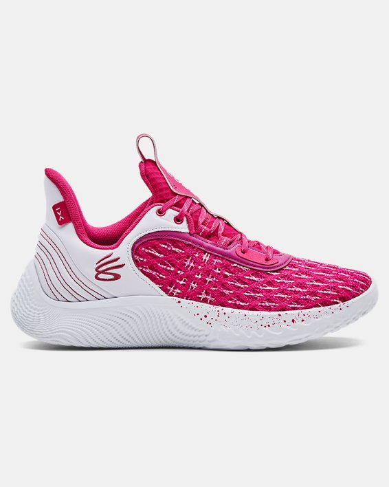 Unisex Curry Flow 9 Team Basketball Shoes, Pink, pdpMainDesktop image number 0